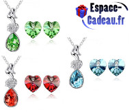 Parure de bijoux 2 pcs [Strass]