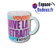 Mug verre Retraite