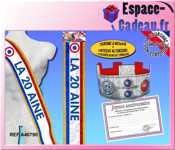 Echarpe Anniversaire - 20 ans