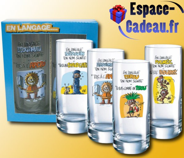 Coffret 4 verres [Langages]