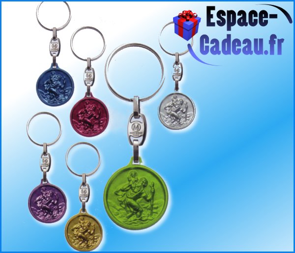 Porte-clés Saint Christophe [Color]