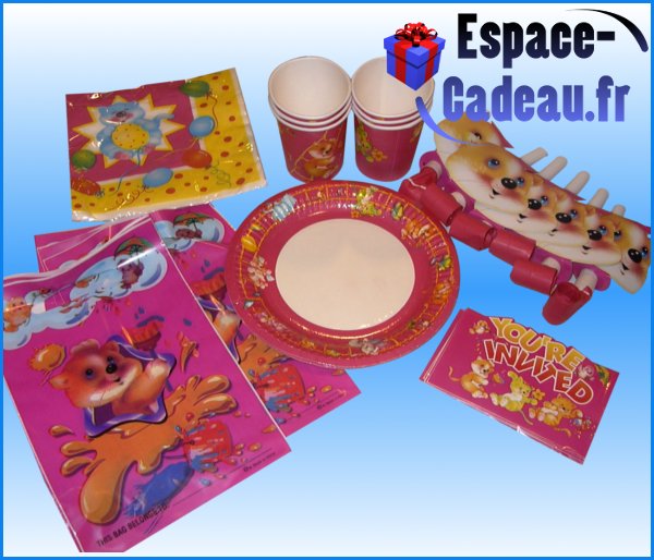 Set de gouter ourson fille