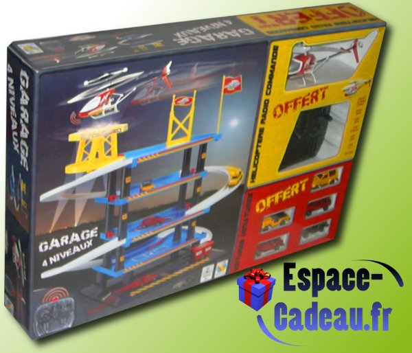 Garage avec Hélicoptère radioguidée