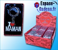 Porte-clés métal "Maman"